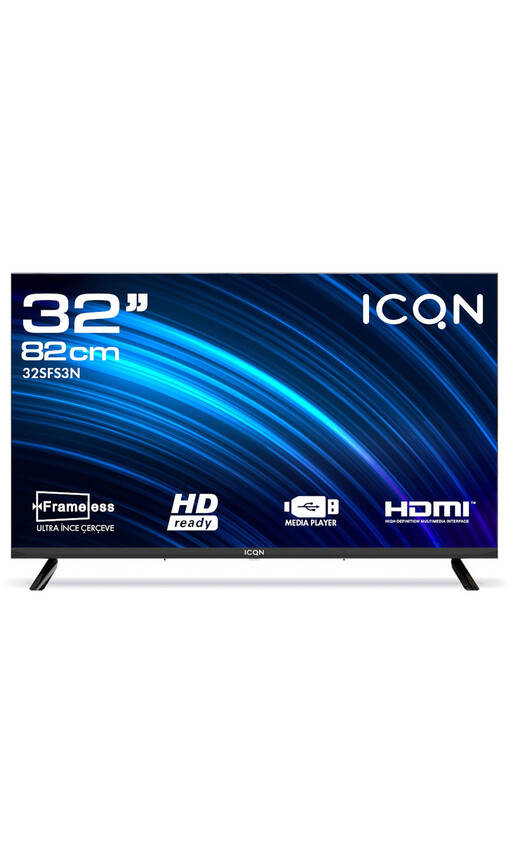 ICQN 32SFS3N Uydu Alıcılı Led 32 inç 82 cm HD TV