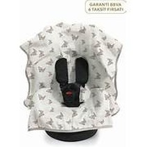 Deux Lapins %100 Pamuk Müslin Puset Iconıque Lapin Oto Koltuk Örtüsü Gri